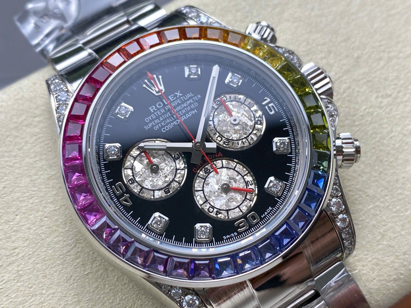 Rolex Cosmograph Rainbow Replica Noob Factory 40mm