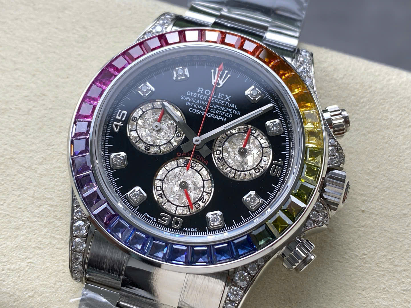 Rolex Cosmograph Rainbow Replica Noob Factory 40mm