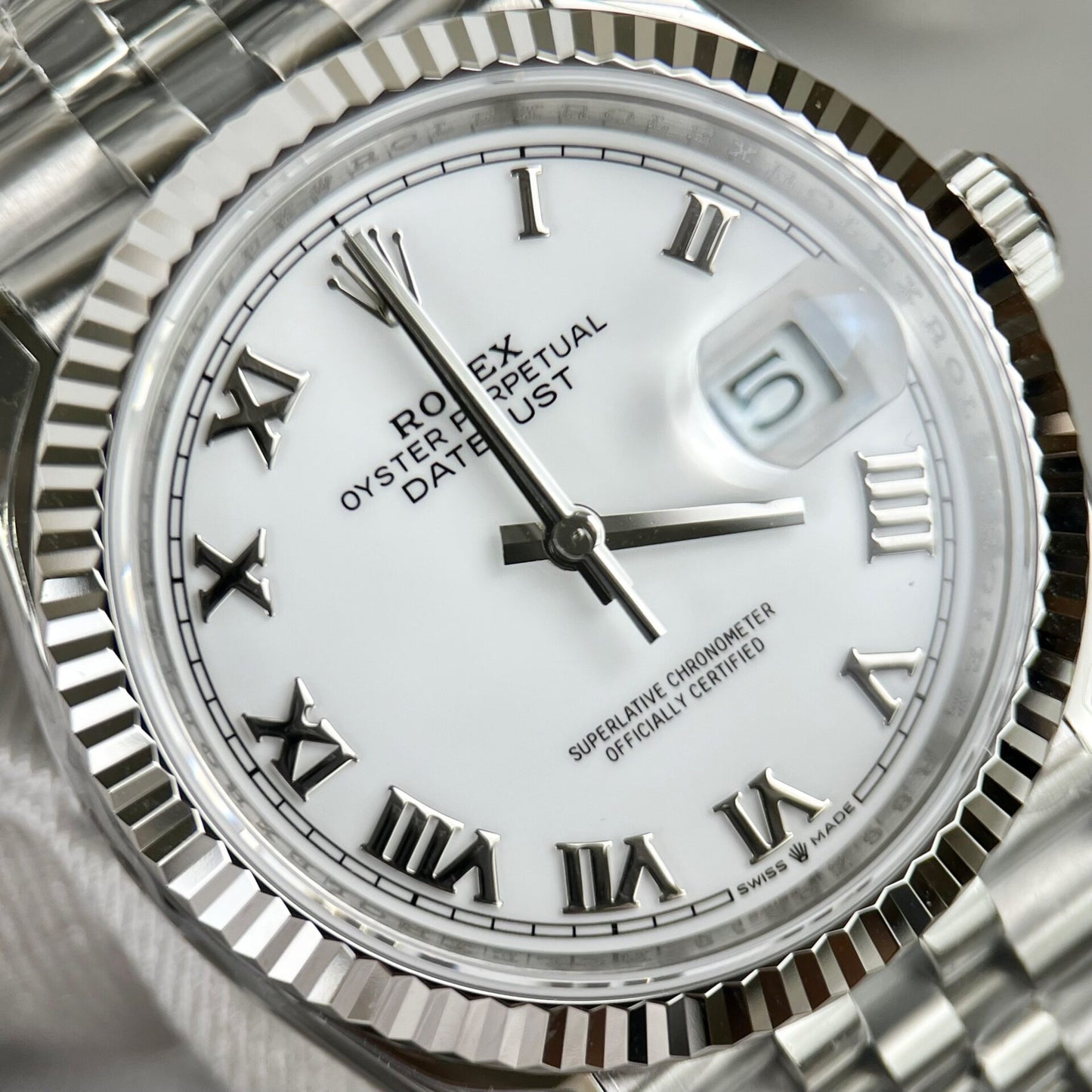 Rolex DateJust 126234 Replica Watch White Dial VS Factory 36mm Clone