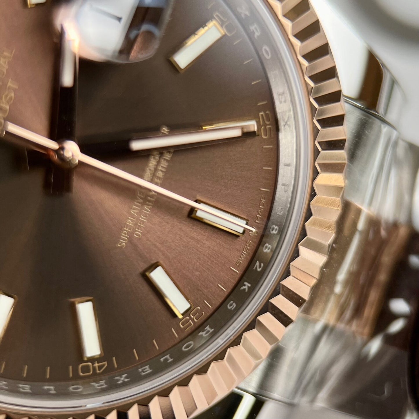 Rolex Replica Watch DateJust 126331 Chocolate Dial Oyster Strap Clean Factory 41mm