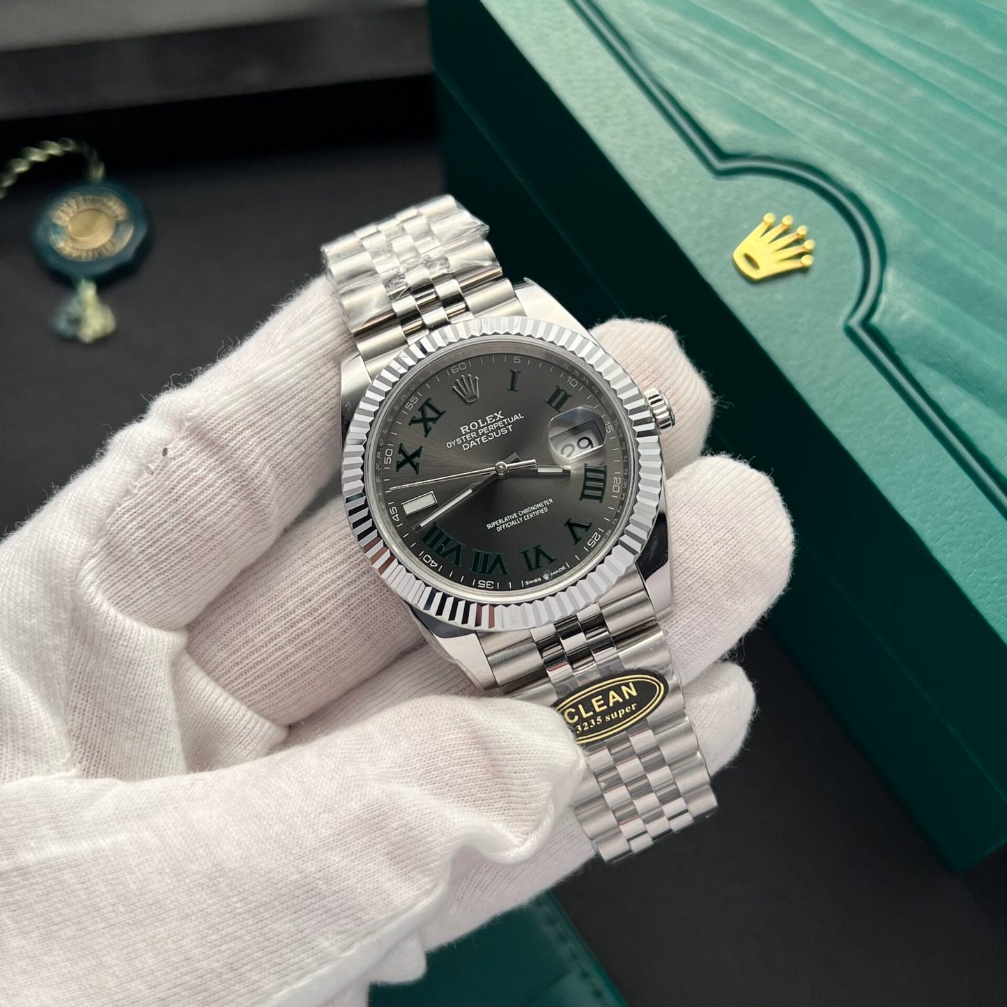 Rolex DateJust 126334 Replica – Wimbledon Dial | Clean Factory | 41mm