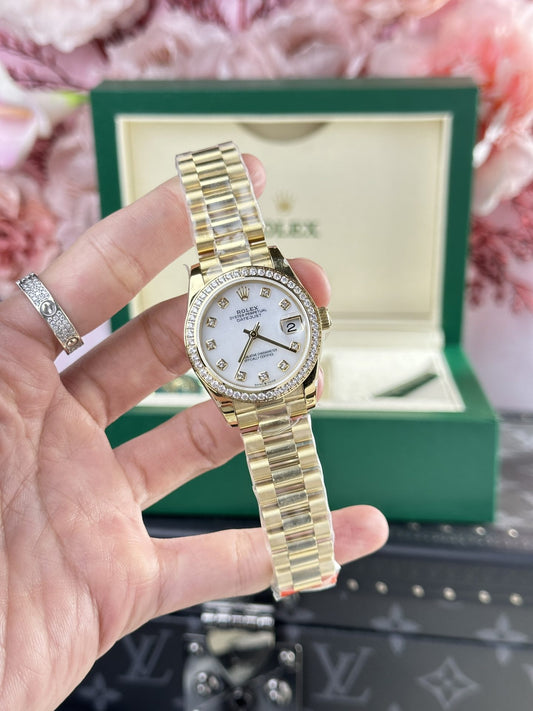 Rolex DateJust 278288 Replica Watch President Strap Diamond Bezel 31mm Clone
