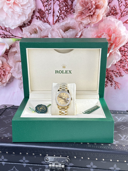 Rolex DateJust 278288 Replica Watch Yellow President Strap 31mm Clone