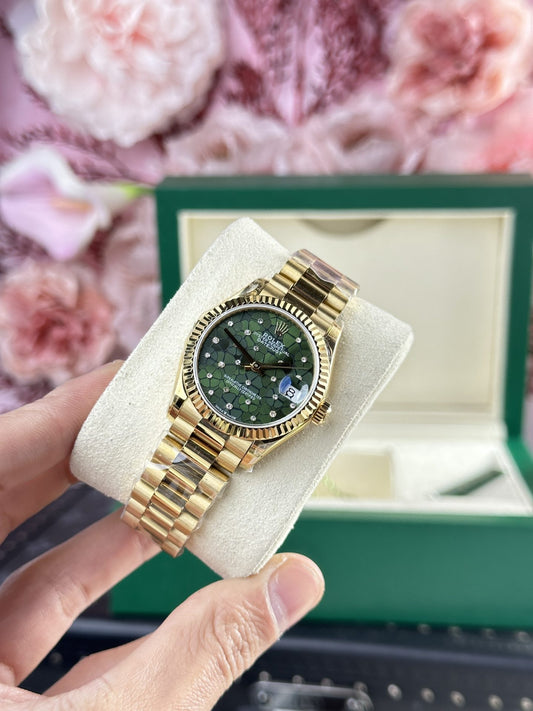 Rolex Replica Watch DateJust 278288 Olive Flower Pattern Dial 31mm Clone