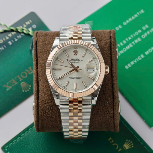 Rolex DateJust Replica Watch Rose Gold Wrapped Jubilee Strap GM Factory 41mm