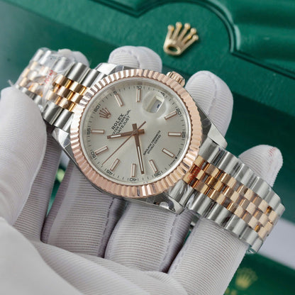 Rolex DateJust Replica Watch Rose Gold Wrapped Jubilee Strap GM Factory 41mm