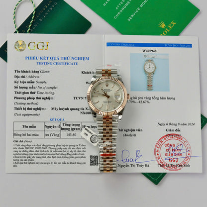 Rolex DateJust Replica Watch Rose Gold Wrapped Jubilee Strap GM Factory 41mm