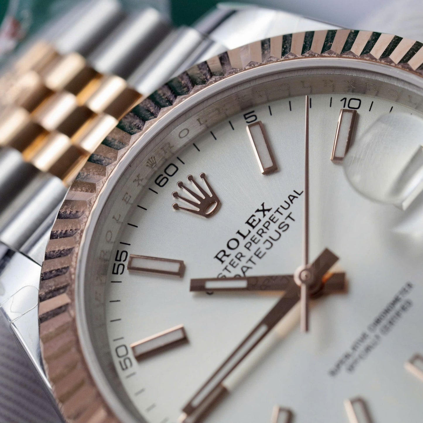 Rolex DateJust Replica Watch Rose Gold Wrapped Jubilee Strap GM Factory 41mm