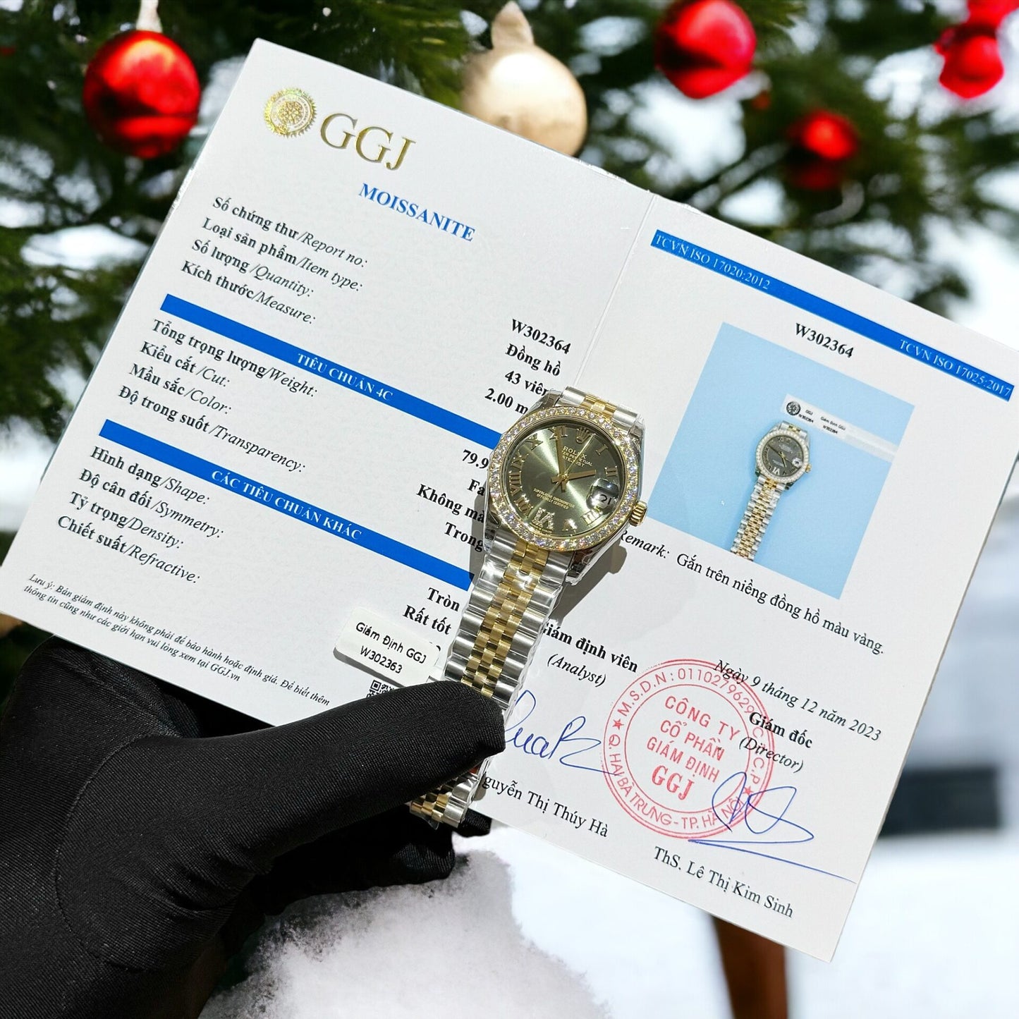 Rolex DateJust Moissanite Diamond Replica Watch Gray Dial 31mm Clone