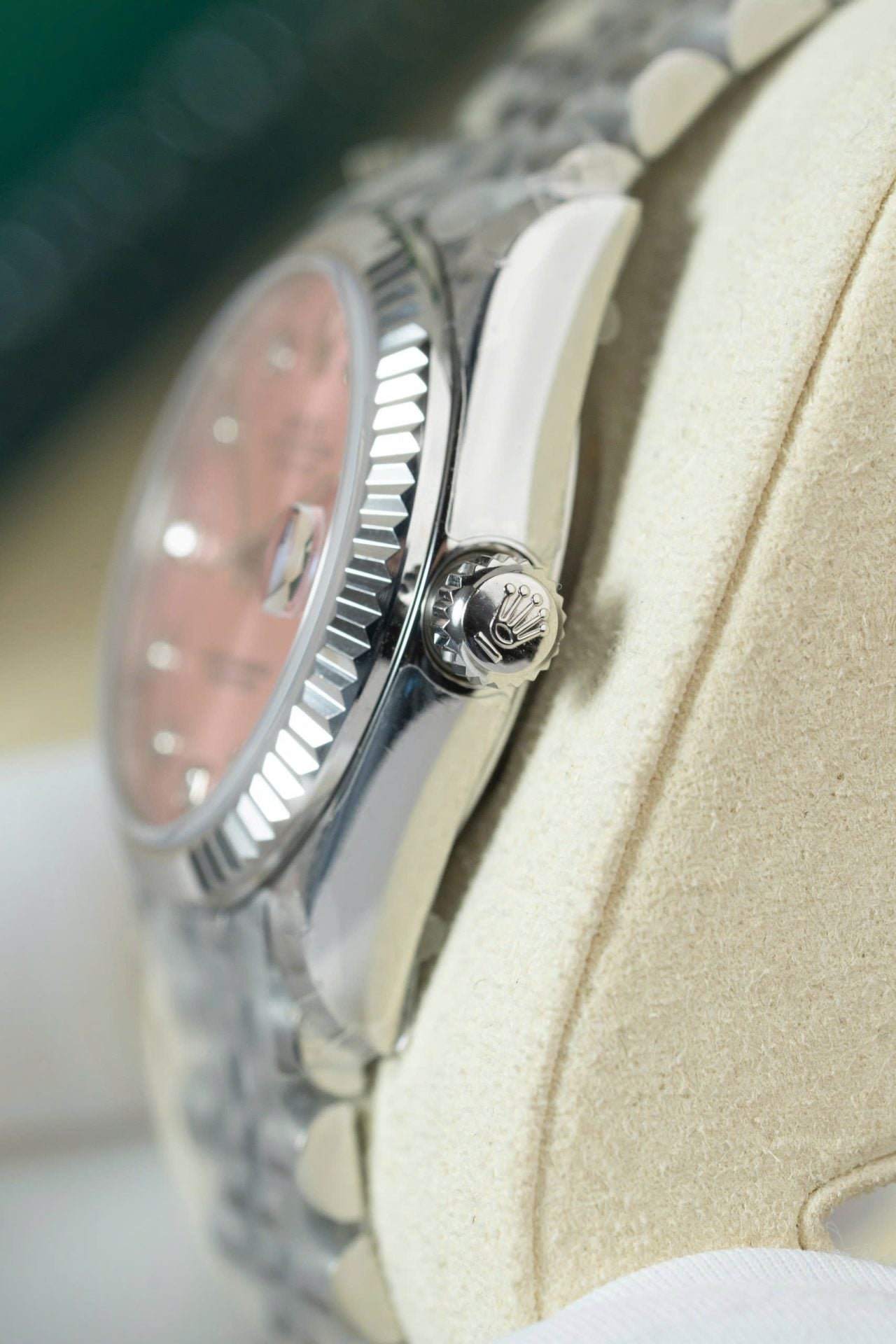 Rolex DateJust Lady Replica Watch Pink Dial Jubilee Strap 31mm Clone