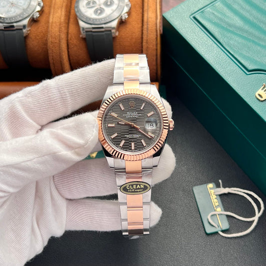 Rolex DateJust 126331 Replica Gray Dial Oyster Strap Clean Factory 41mm
