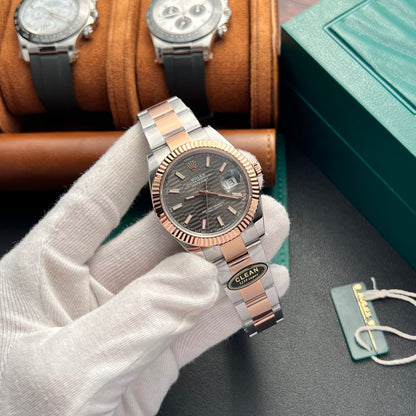 Rolex DateJust 126331 Replica Gray Dial Oyster Strap Clean Factory 41mm