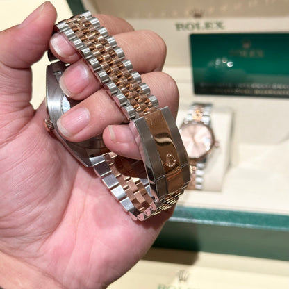 Rolex Replica Watch DateJust Chocolate Dial EW Factory 41mm