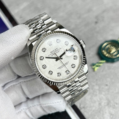 Rolex DateJust Replica Watch Meteorite Dial Clean Factory 41mm