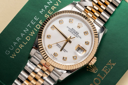 Rolex Best Replica Watch DateJust Mother Of Pearl Dial Gold Wrapped GM Factory 36mm