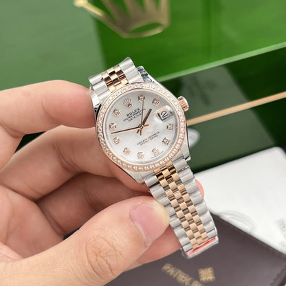 Rolex Replica Watch DateJust Mother Of Pearl Dial EW Factory 31mm