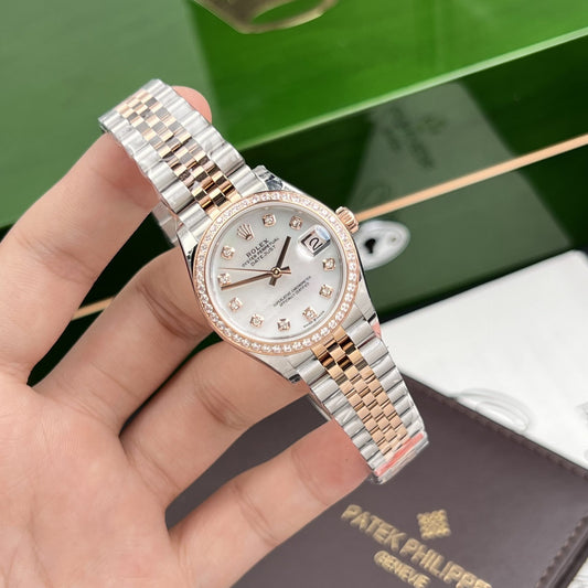 Rolex Replica Watch DateJust Mother Of Pearl Dial EW Factory 31mm