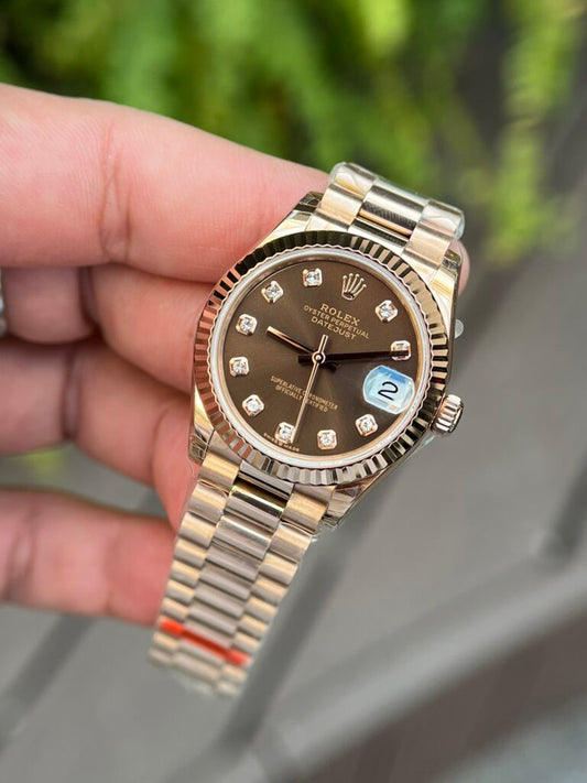 Rolex DateJust Chocolate Dial Super Fake 11 BP Factory 31mm