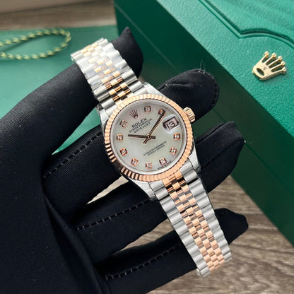 Rolex DateJust Watch Womens Mother Of Pearl Dial 31mm Clone