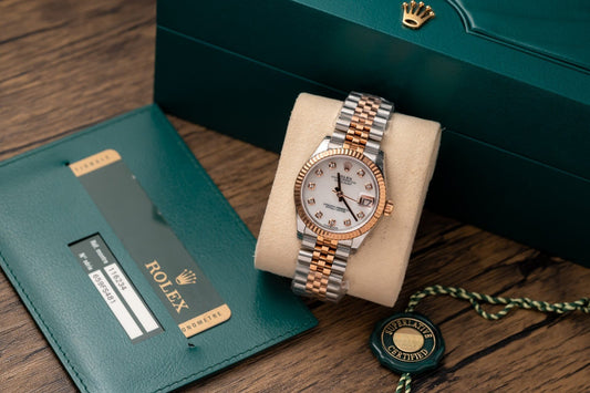 Rolex DateJust Replica Watch Demi Rose Gold 31mm Clone