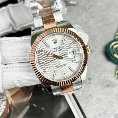 Rolex Datejust 126331 Replica Watch Gold Wrapped Oyster Strap Clean Factory 41mm