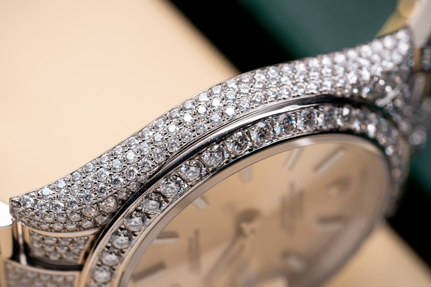 Rolex Datejust 126334 Best Replica Watch With Full Diamond Moissanite 41mm Clone