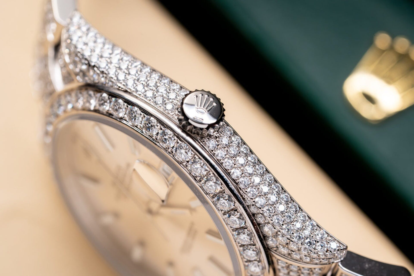 Rolex Datejust 126334 Best Replica Watch With Full Diamond Moissanite 41mm Clone