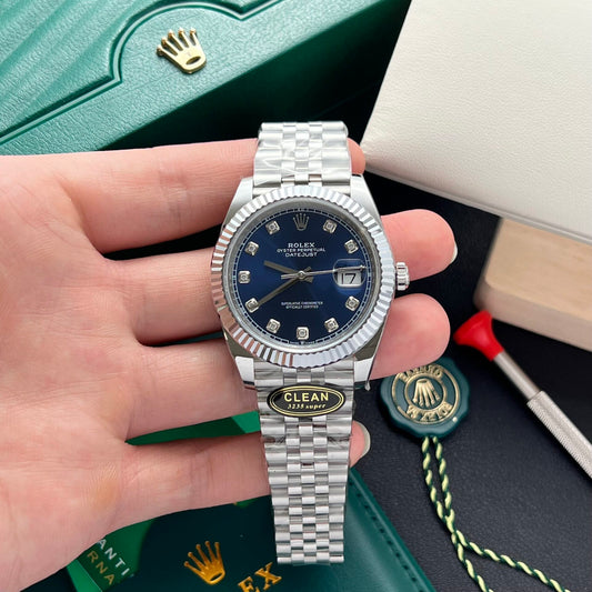 Rolex Replica Watch Datejust 126334 Diamonds Sticks Blue Dial Clean Factory 41mm
