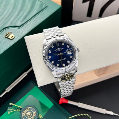 Rolex Replica Watch Datejust 126334 Diamonds Sticks Blue Dial Clean Factory 41mm