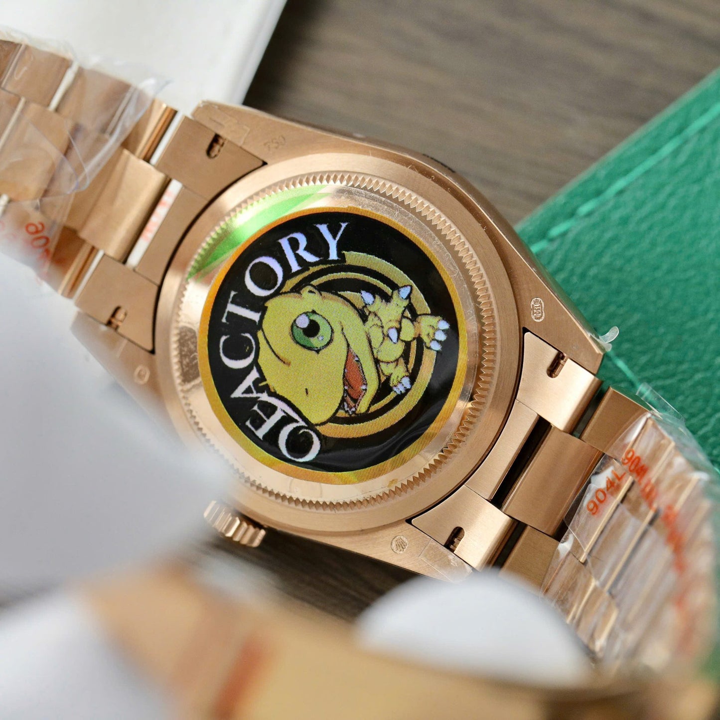 Rolex Day-Date 128235 Replica Watch Dial Chocolate QF Factory 36mm