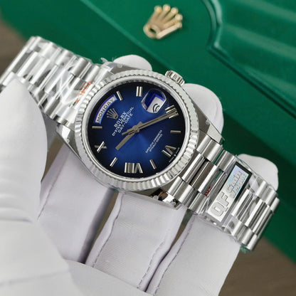 Rolex Day-Date 128236 Best Replica Watch Dial Blue QF Factory 36mm