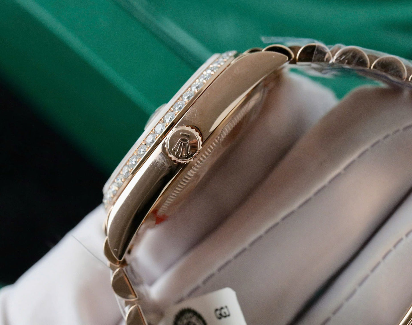 Rolex Day-Date 128395TBR Refined 18K Gold Wrapped & Moissanite Diamonds Best Replicas 36mm
