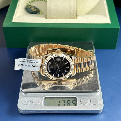 Rolex Best Replica Watch Day-Date 228235 Eisenkiesel Dial 18K Gold Wrapped GMF 40mm