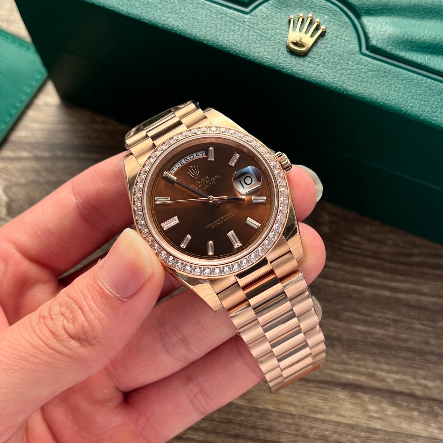 Rolex Watch Day-Date 228235 Chocolate Dial EW Factory 40mm