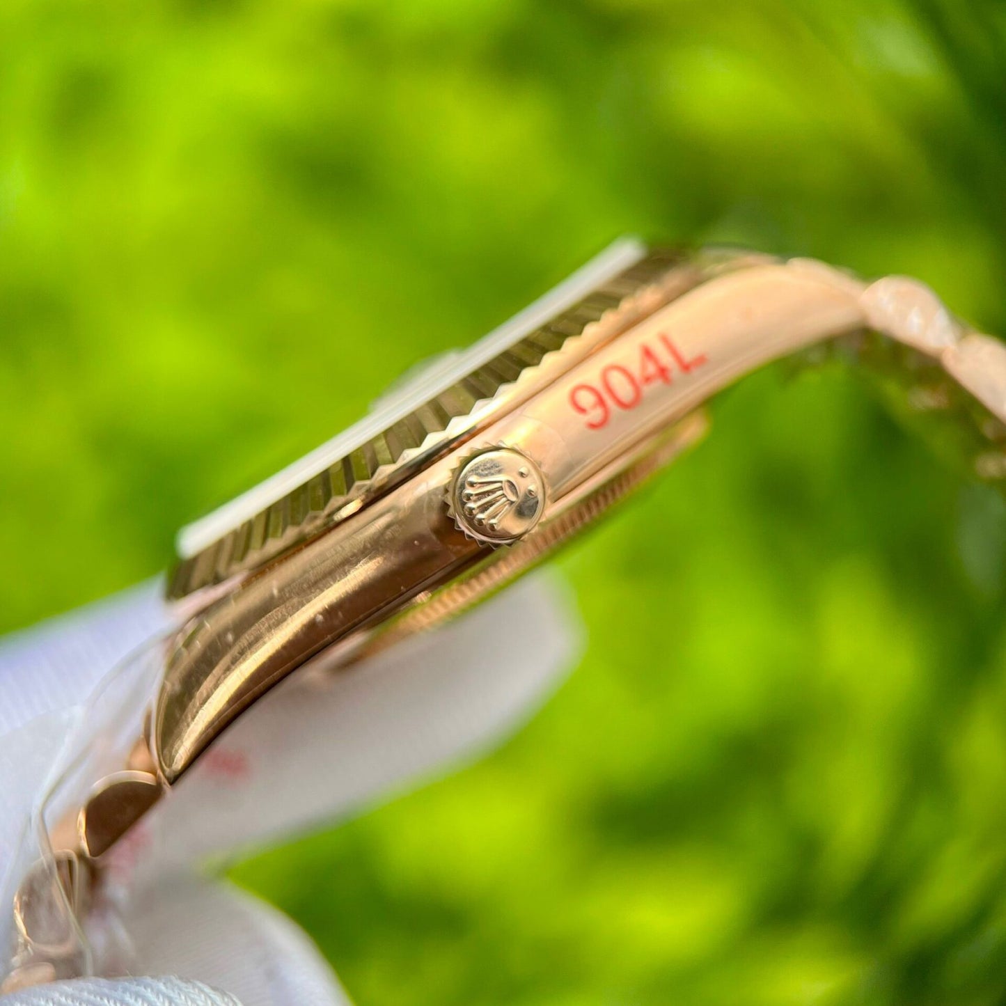 Rolex Day-Date 228235 Pink Dial Stone With Number GM Factory 40mm
