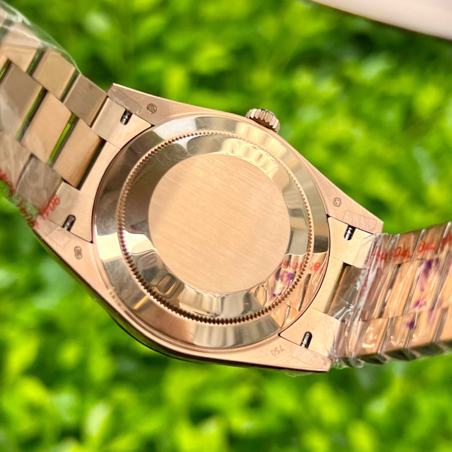 Rolex Day-Date 228235 Pink Dial Stone With Number GM Factory 40mm