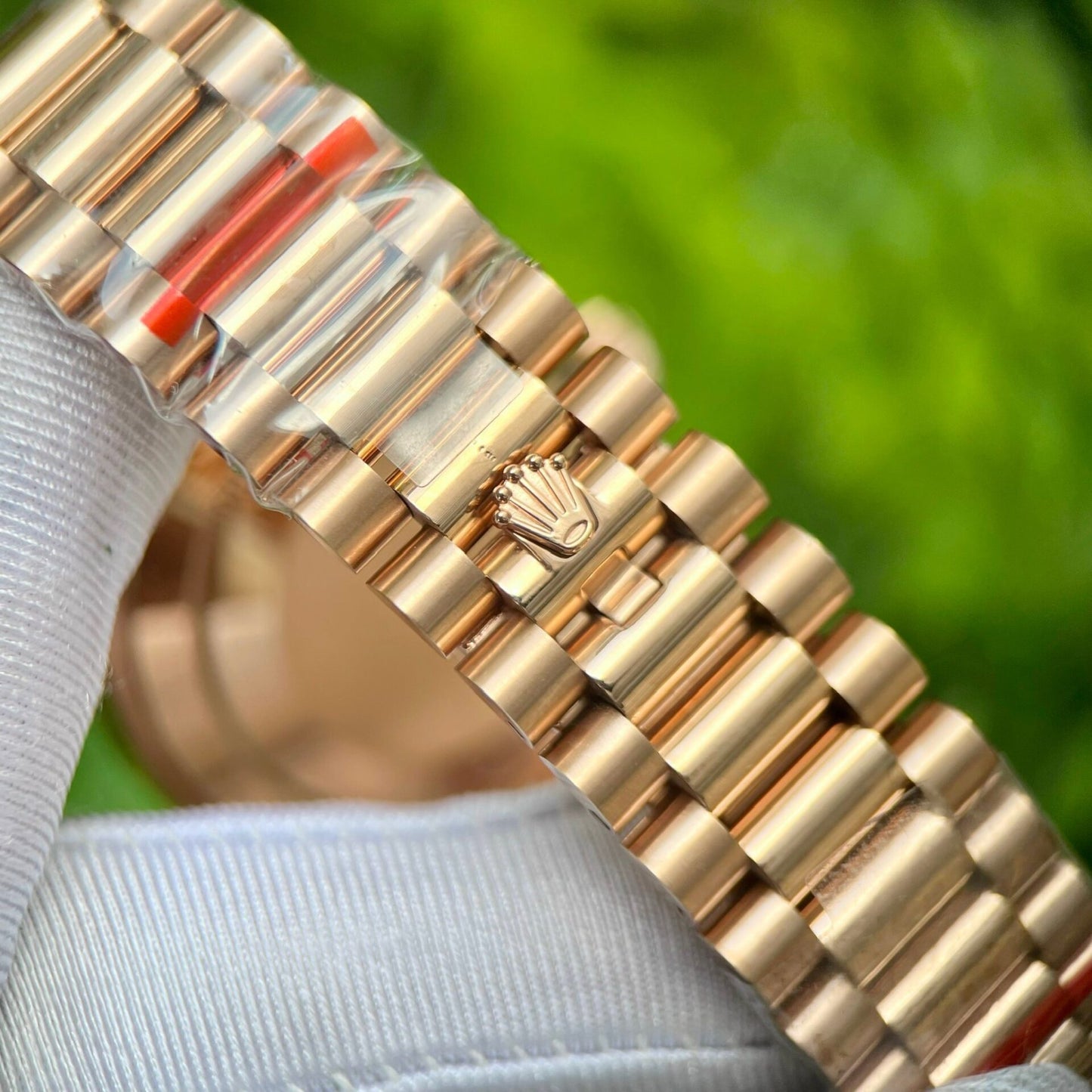 Rolex Day-Date 228235 Pink Dial Stone With Number GM Factory 40mm