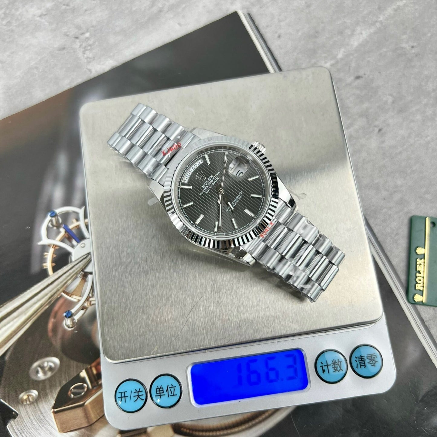 Rolex Day-Date 228236 Replica Watch Grey Dial GM Factory 40mm