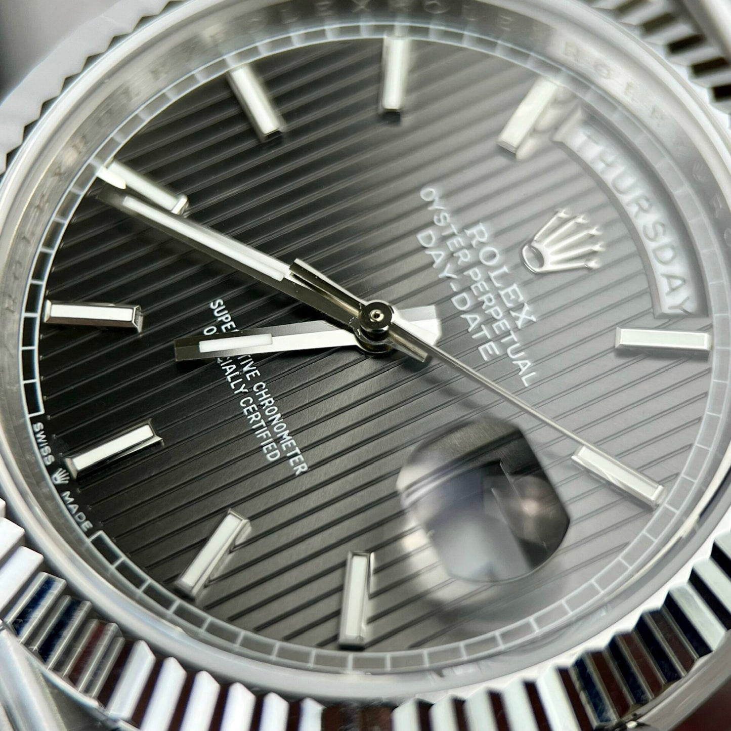 Rolex Day-Date 228236 Replica Watch Grey Dial GM Factory 40mm