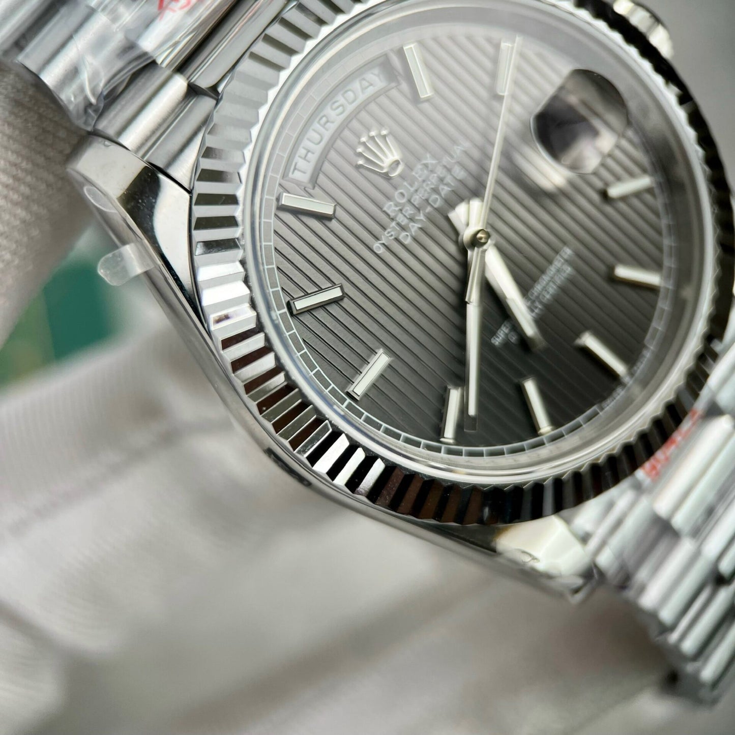 Rolex Day-Date 228236 Replica Watch Grey Dial GM Factory 40mm