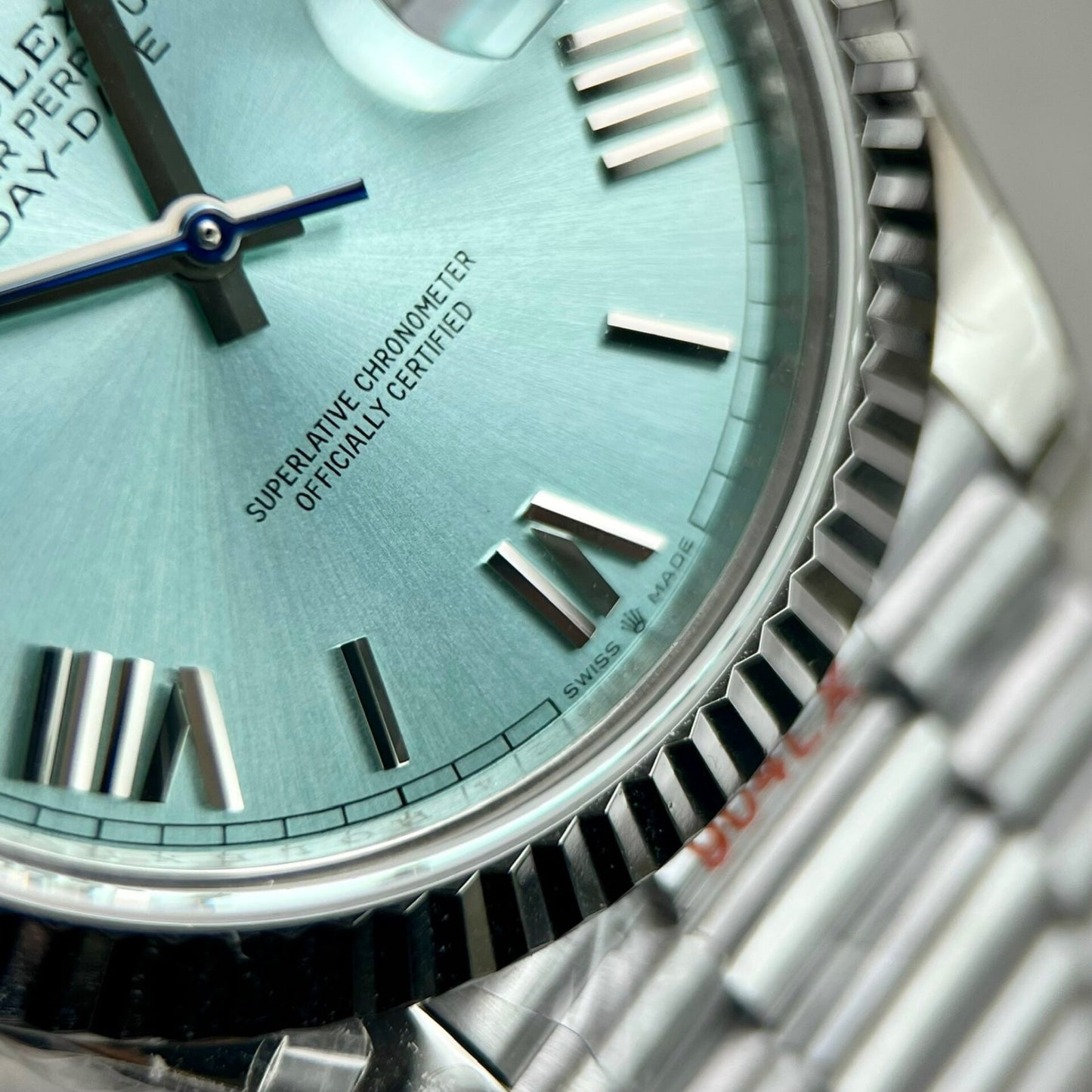 Rolex Day-Date 228236 Replica 11 Watch Ice Blue Dial GM Factory 40mm