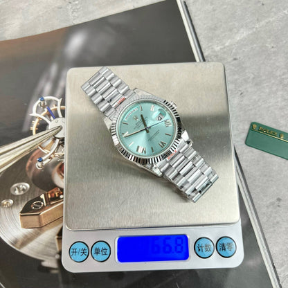 Rolex Day-Date 228236 Replica 11 Watch Ice Blue Dial GM Factory 40mm