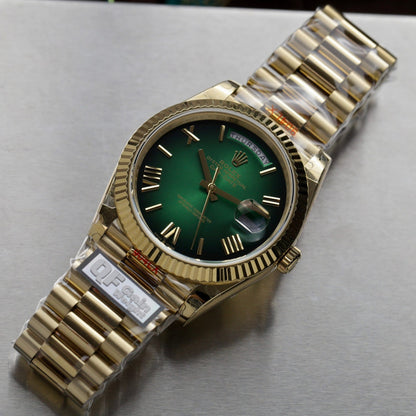 Rolex Replica Watch Day-Date 228238-0069 Green Ombre 185 Grams QF Factory 40mm