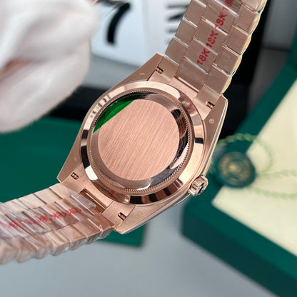 Rolex Day-Date 18K Gold Wrapped Replica Watch Chocolate Dial GM V2 40mm