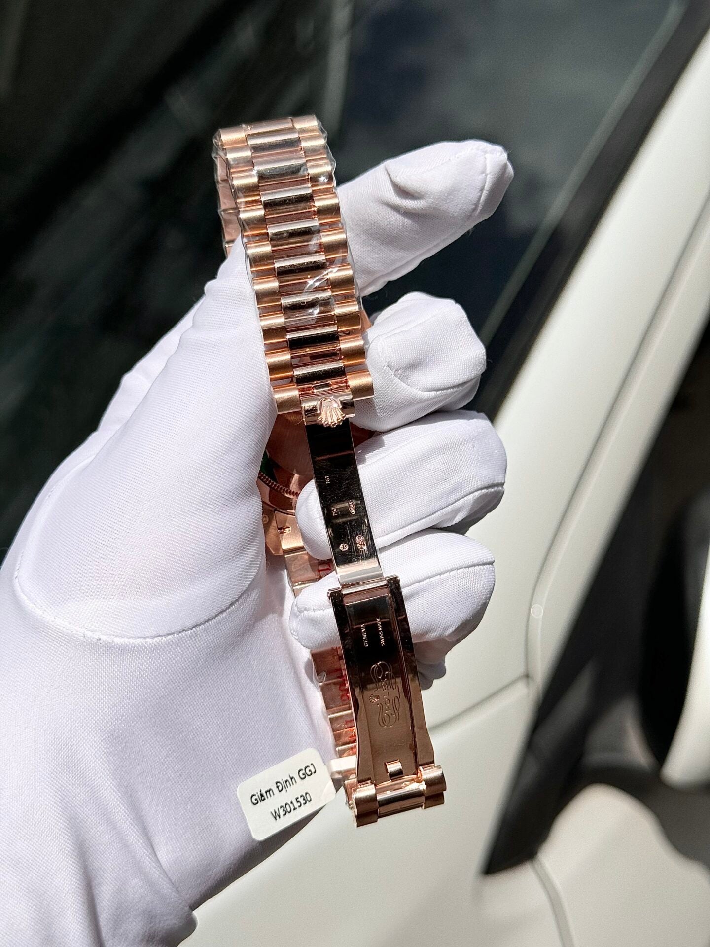 Rolex Day-Date Gold Wrapped Replica Watch With Moissanite Full DIal GM Factory V2 40mm