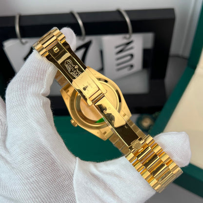 Rolex Day-Date Gold Wrapped Replica Watch Champagne Gold Dial GM V2 40mm