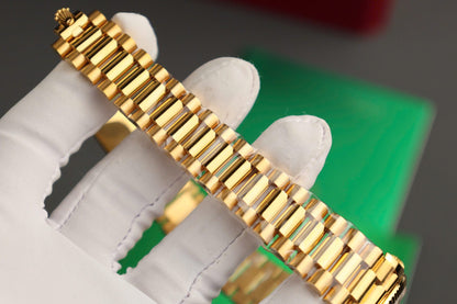 Rolex Day-Date Replica Watch Dial Mother Of Pearl Custom Gold Wrapped 36mm Clone