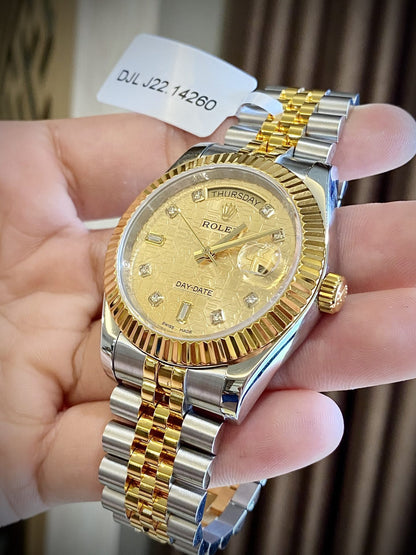 Rolex Day-Date Custom Gold Wrapped 40mm Clone