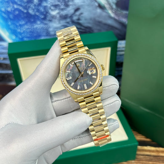 Rolex Day-Date Mother-Of-Pearl Dial With Diamonds BP Factory 40mm