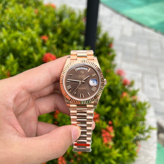 Rolex Day-Date Replica Watch Chocolate Dial EW Factory 40mm